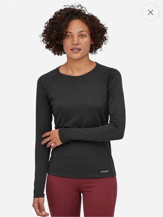 Patagonia Tops - Patagonia Performance Base Layer Black Long Sleeve Crew Neck Top